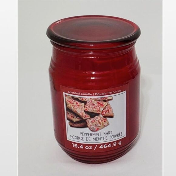 New Red Peppermint Home Jar Candle - Picture 2 of 13